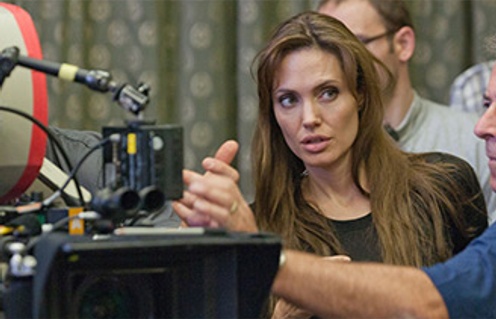 Angelina Jolie sur la plateau de In the Land of Blood and Honey