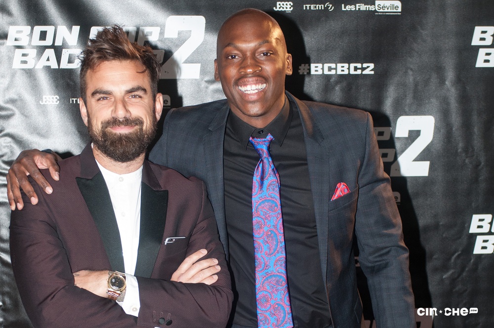 Sur le tapis rouge du film Bon Cop Bad Cop 2