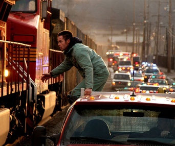Une scène du film Unstoppable