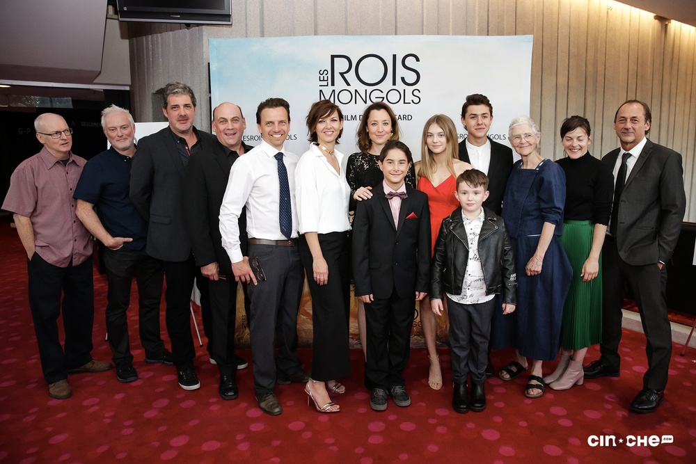 Sur le tapis rouge du film Les rois mongols