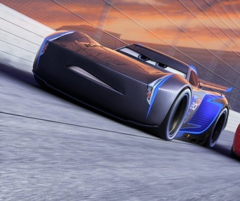 Une scène du film Cars 3