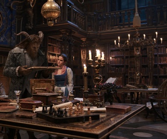Une scène du film Beauty and the Beast