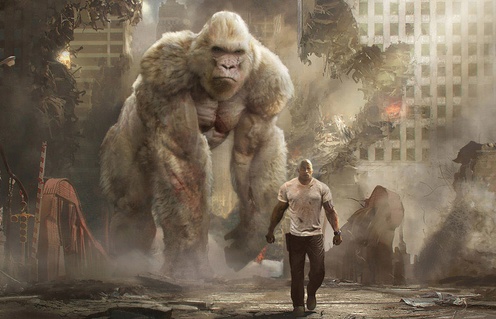 Une scène du film Rampage