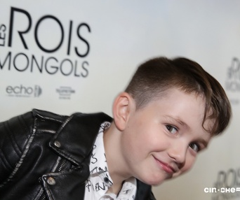 Sur le tapis rouge du film Les rois mongols