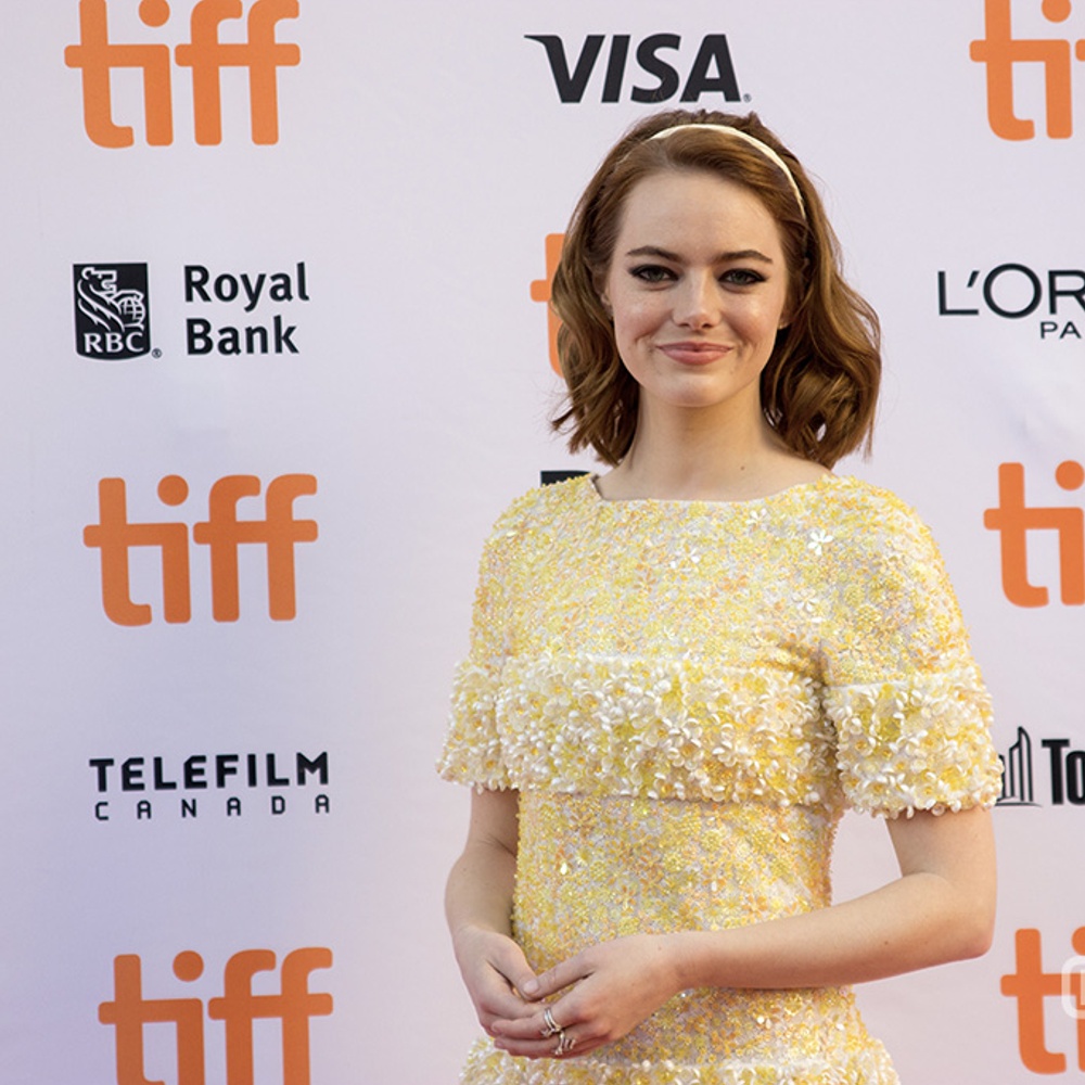Sur le tapis rouge du film La La Land