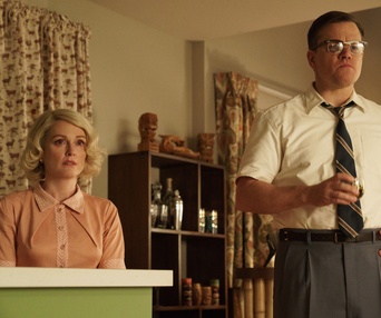 Une scène du film Suburbicon