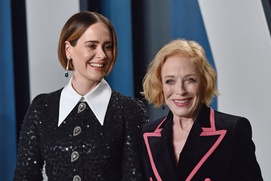 Sur le tapis rouge du party Vanity Fair des Oscars 2020