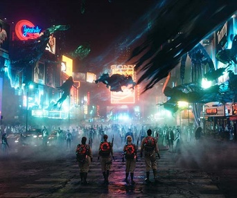 Une scène du film Ghostbusters