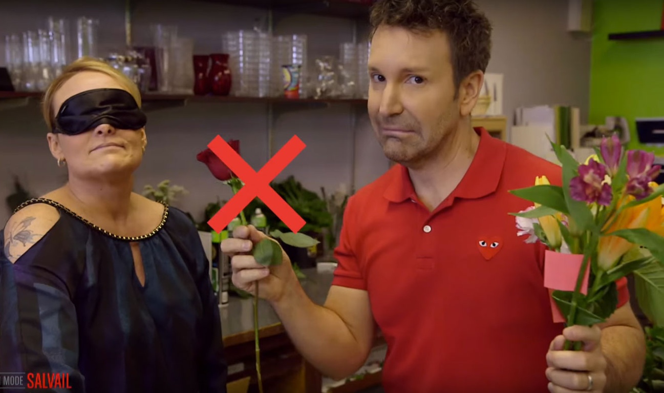 Éric Salvail s'improvise fleuriste