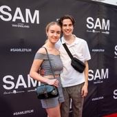Sur le tapis rouge du film <em>Sam</em>