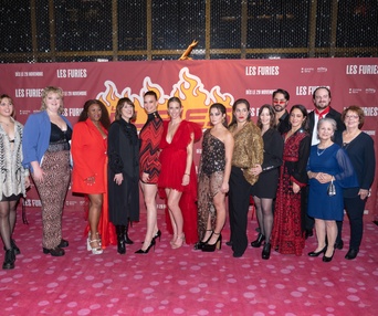 Tapis rouge de la première du film Les Furies