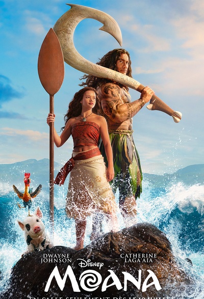 Affiche en français du film Moana