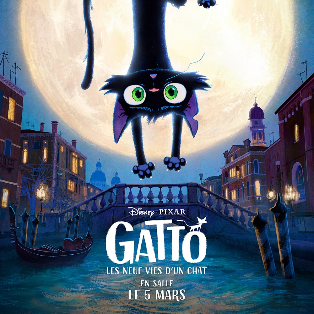 Affiche en français du film Gatto : les neuf vies d'un chat