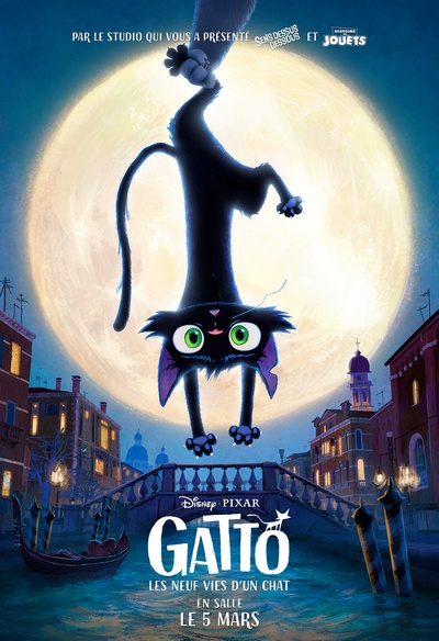 Affiche en français du film Gatto : les neuf vies d'un chat