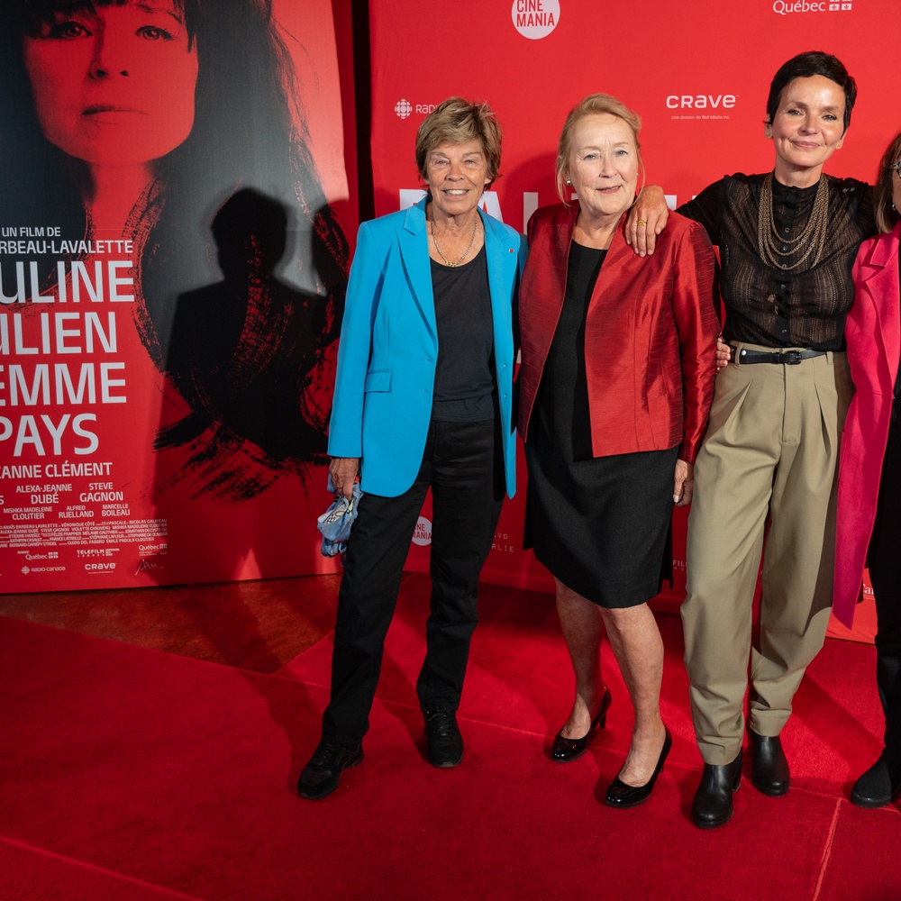 Tapis rouge du film Pauline Julien, femme pays
