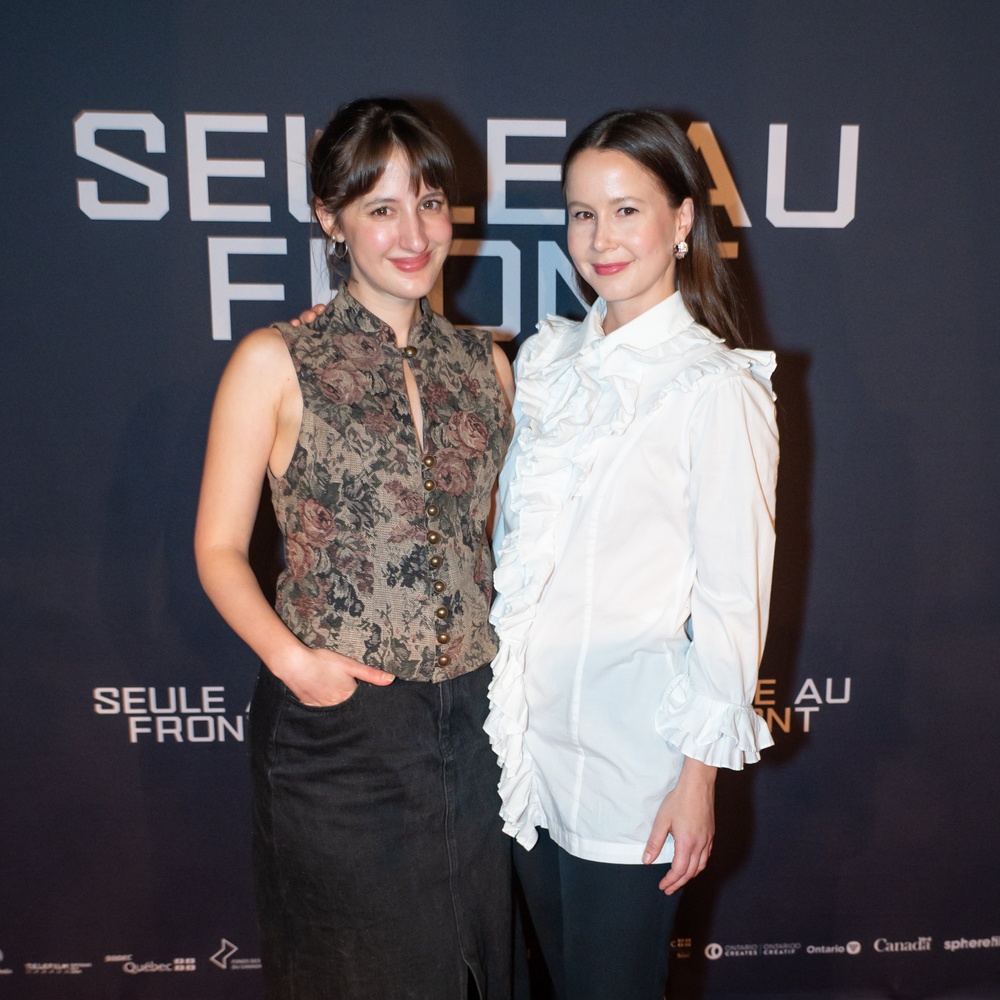 Première du film Seule au front (Out Standing)