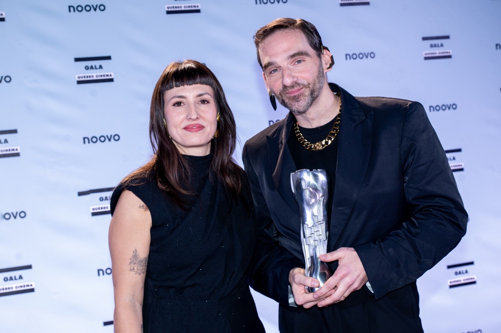 Rocío Barba Fuentes et Giacomo Nudi, récipiendaire du prix Meilleur film documentaire