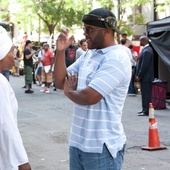 Sur le plateau du film <em>For Colored Girls</em>