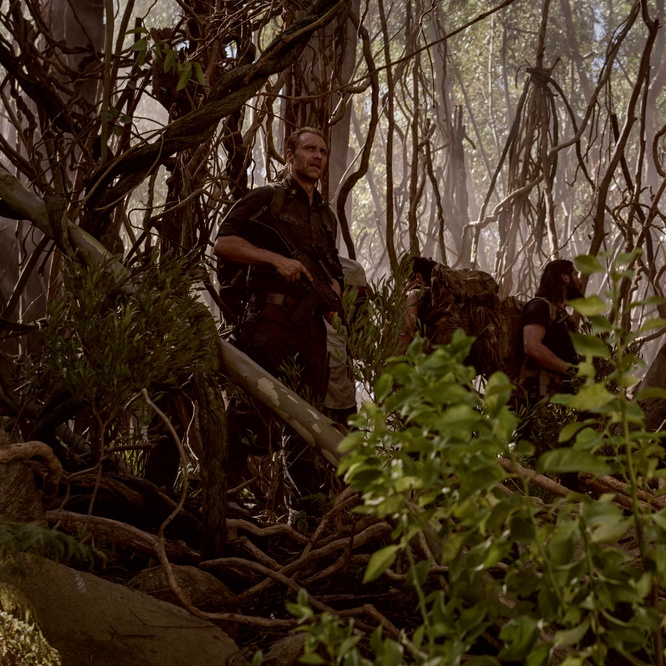 Une scène du film <em>Tomb Raider</em>