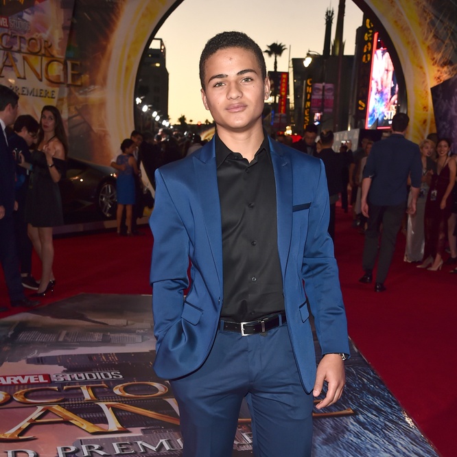 Sur le tapis rouge de Los Angeles du film <em>Doctor Strange</em>