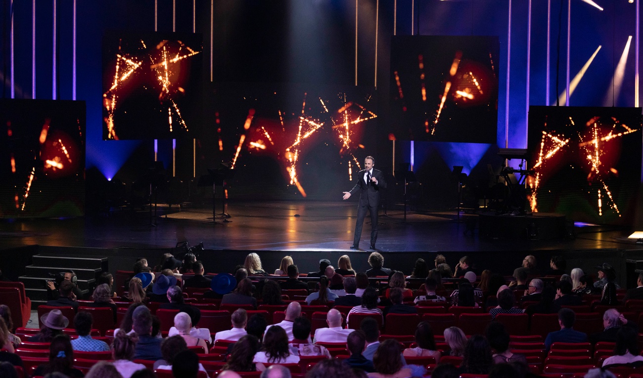 Image de l'article Louis-José Houde ne fait pas l'unanimité cette année avec son numéro d'ouverture à l'ADISQ 2021