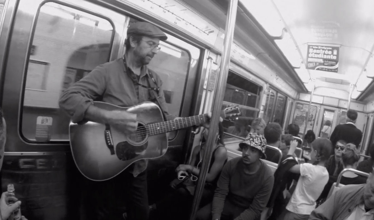 Michel Rivard dans le métro de Paris