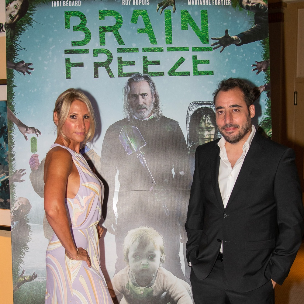 Sur le tapis rouge du film Brain Freeze