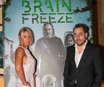 Sur le tapis rouge du film Brain Freeze