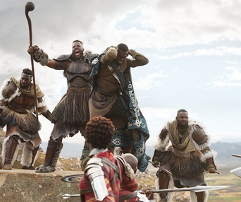 Une scène du film Black Panther