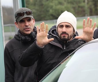 Sur le plateau du film Roche Papier Ciseaux
