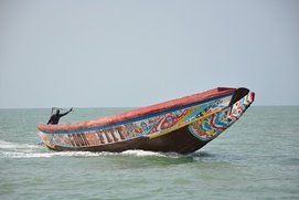Une scène du film La pirogue