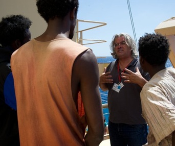 Sur le plateau du film Captain Phillips