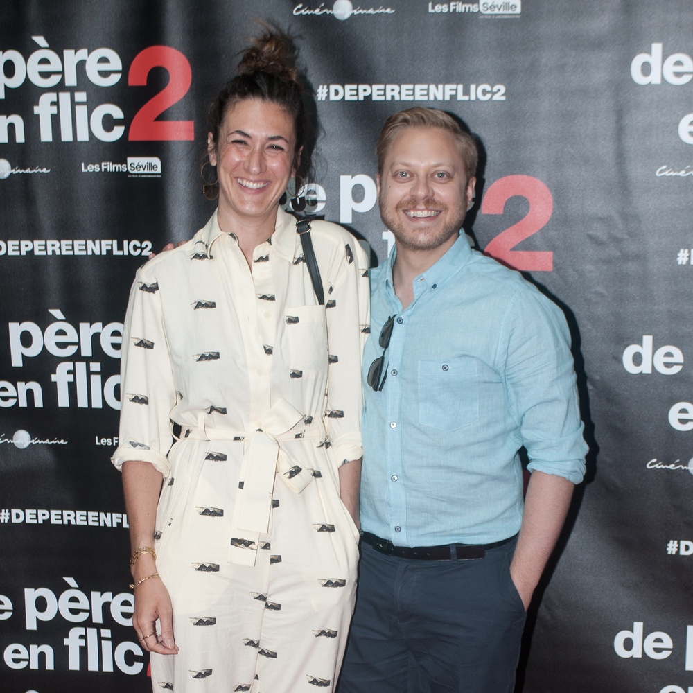 Sur le tapis rouge du film De père en flic 2