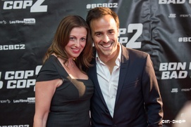 Sur le tapis rouge du film Bon Cop Bad Cop 2