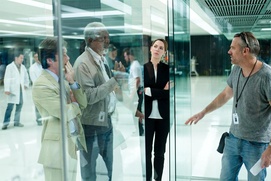 Sur le plateau du film Transcendence