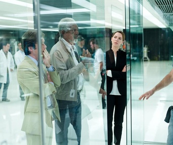 Sur le plateau du film Transcendence