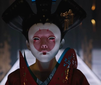 Une scène du film Ghost in the Shell