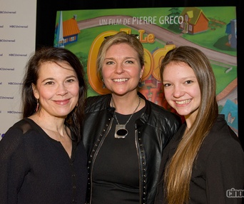 Sur le tapis rouge du film Le coq de St-Victor