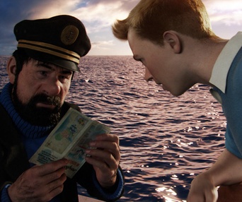 Une scène du film The Adventures of Tintin