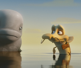 Une scène du film Katak, le brave béluga