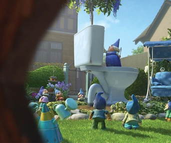 Une scène du film Gnomeo and Juliet