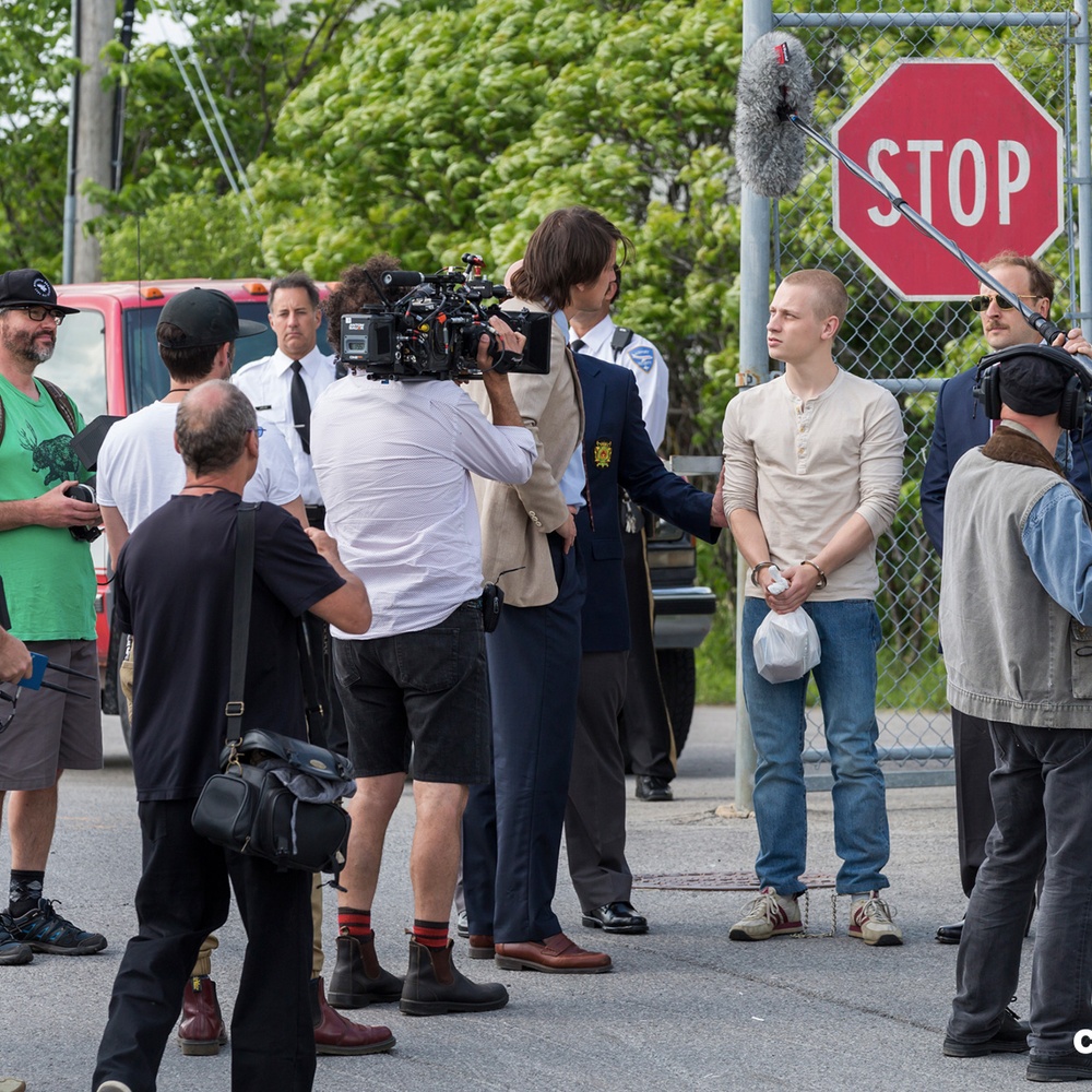 Sur le plateau du film Gut Instinct
