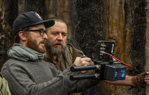 Darren Aronofsky sur le plateau de Noah