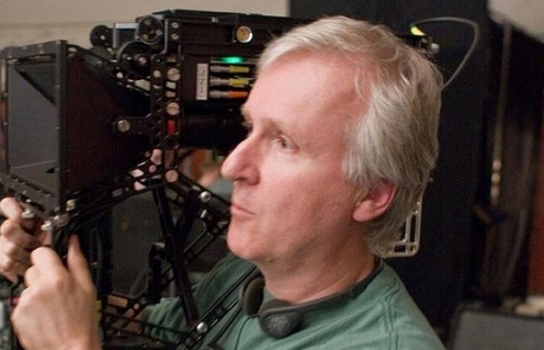 James Cameron sur le plateau d'Avatar
