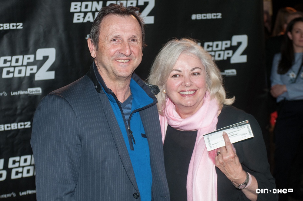 Sur le tapis rouge du film Bon Cop Bad Cop 2