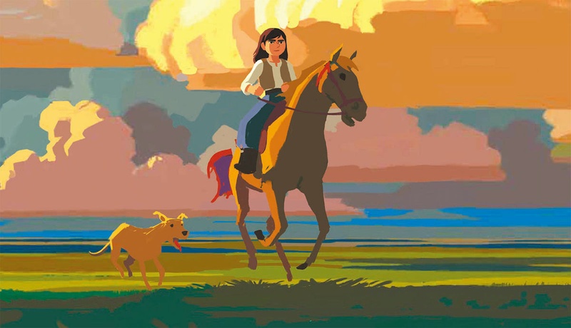 Une scène du film Calamity, une enfance de Martha Jane Cannary