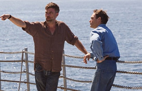 Paul Thomas Anderson et Joaquin Phoenix dans The Master