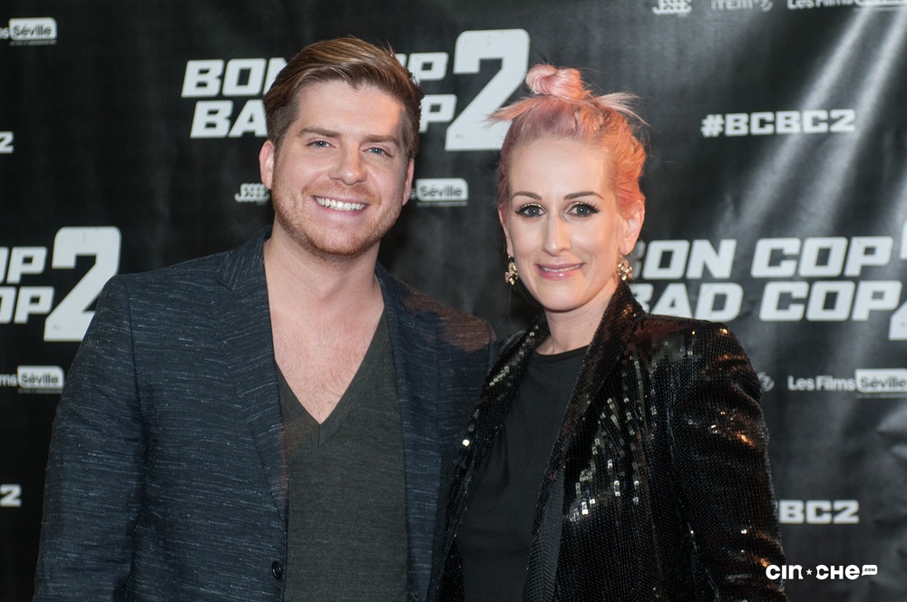 Sur le tapis rouge du film Bon Cop Bad Cop 2