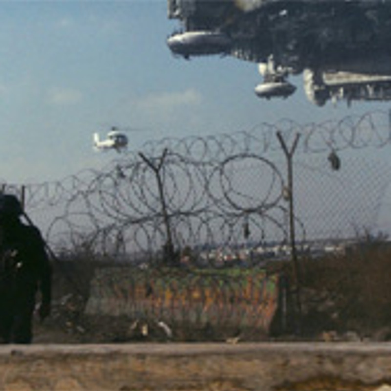 Une scène du film District 9