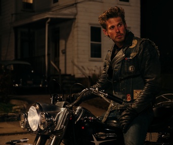 Une scène du film The Bikeriders